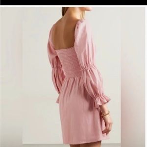 Reformation Zoya smoked linen mini dress XS